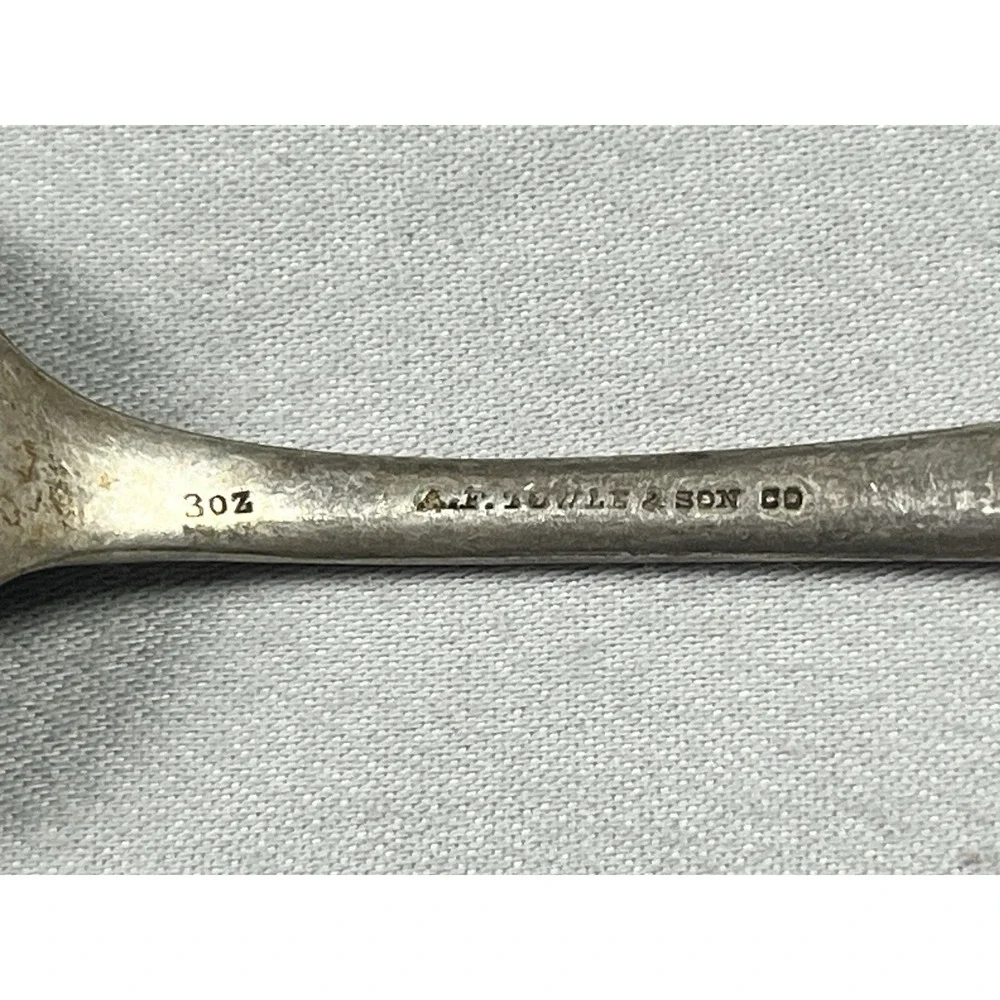 Antique‎ A.F. Towle & Son Co Silver Plate Spoon 3oz 5.5 Inches Victorian